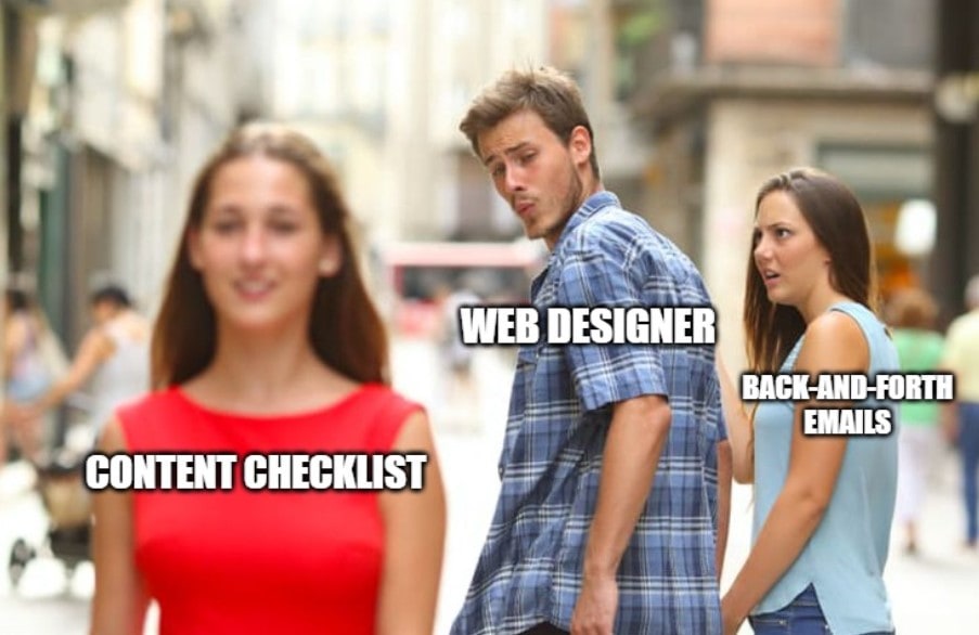 client website content checklist