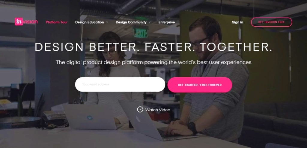 InVision design tools