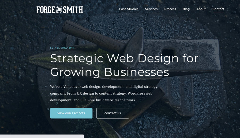 Agency website home page with multiple CTAS Agency website home page with multiple CTAS
