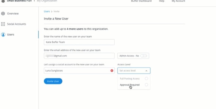 Buffer add new user