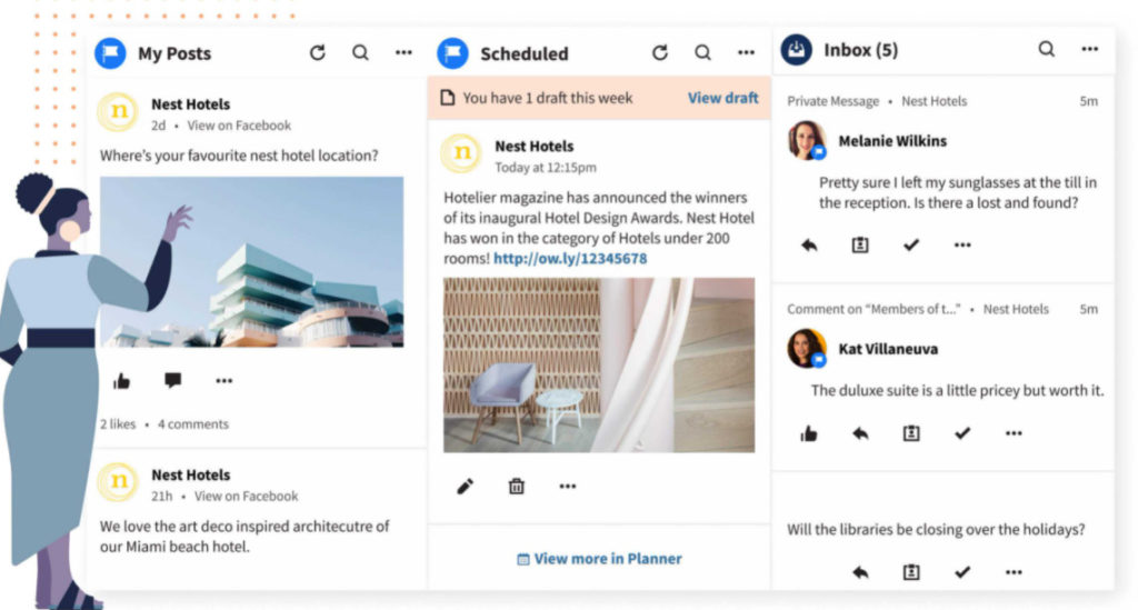Hootsuite dashboard example