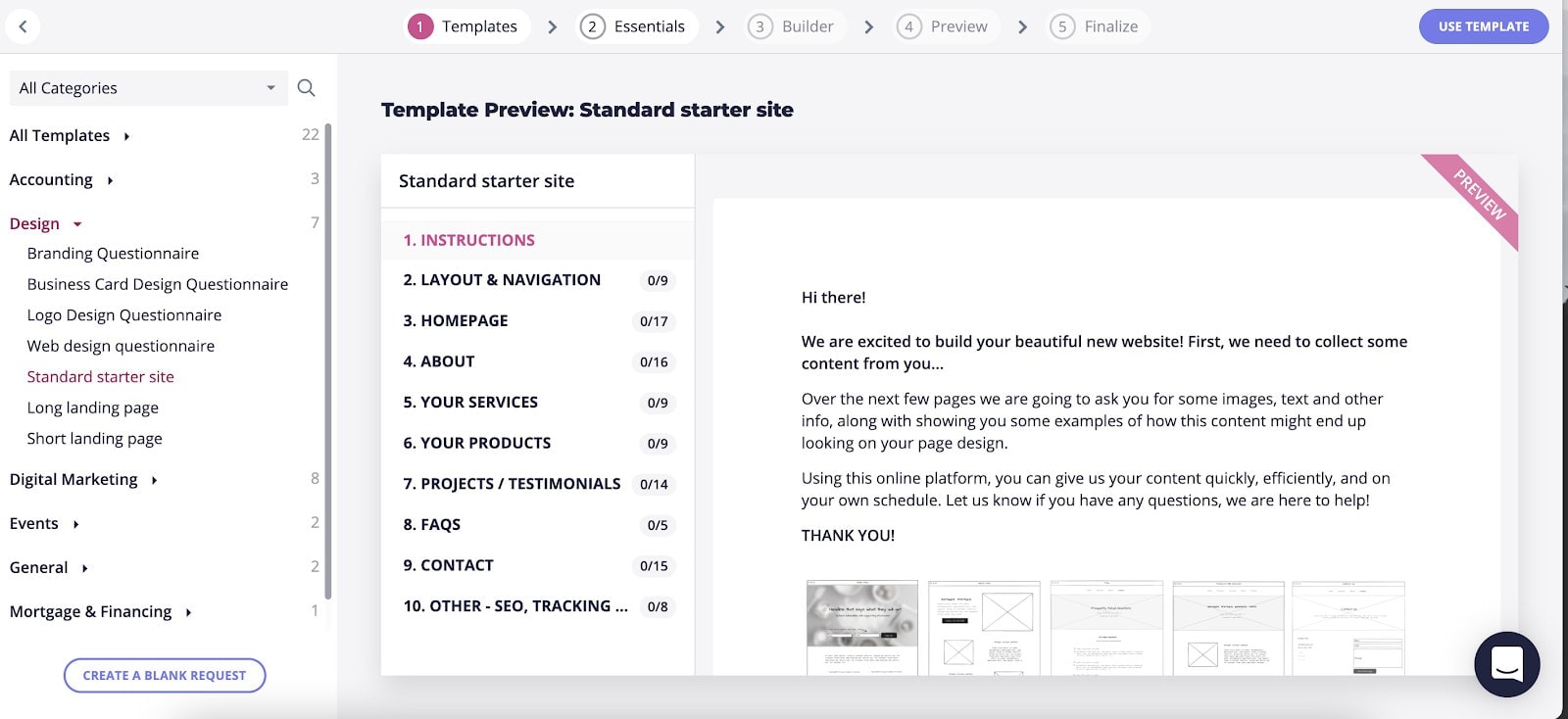 Content Snare standard starter site template Content Snare standard starter site template