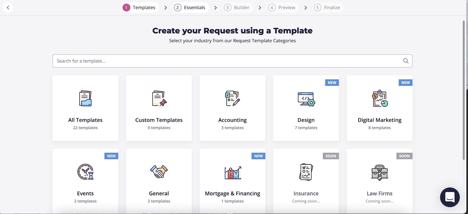 Screenshot of Content Snare templates Content Snare templates