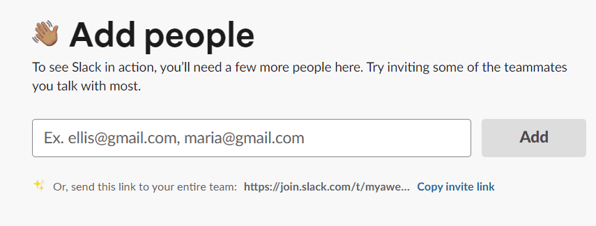 Adding people to slack for customer onboarding