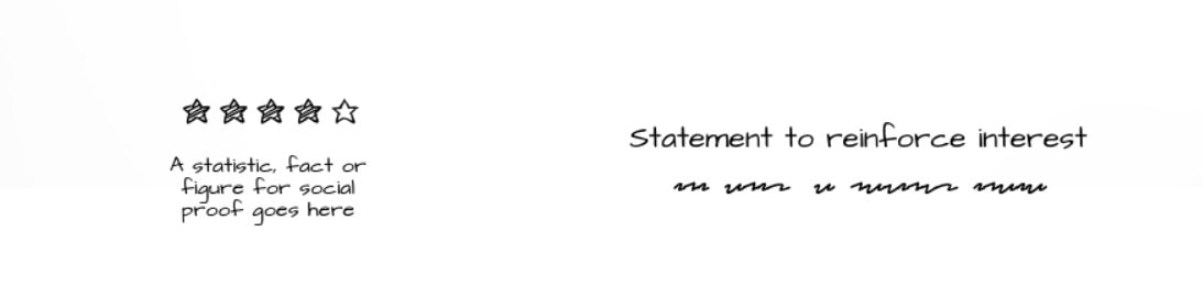 Star rating testimonial website wireframe Star rating testimonial website wireframe