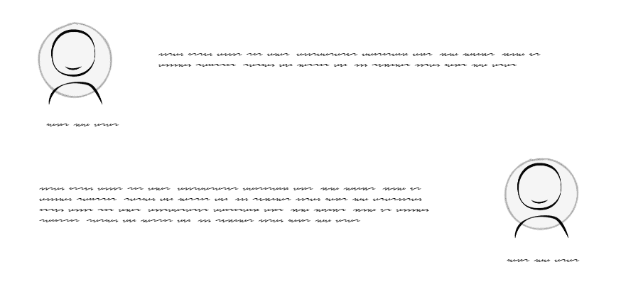 Testimonials page website wireframe Testimonials page website wireframe