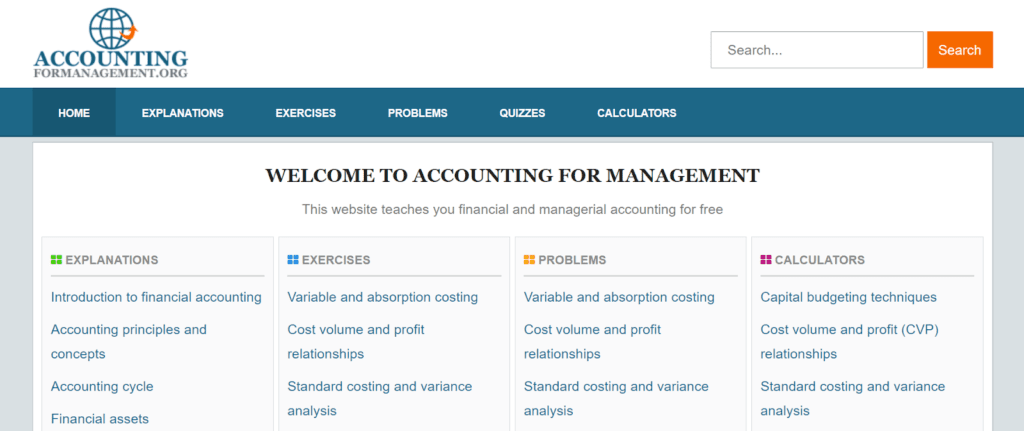 Accounting for Management
