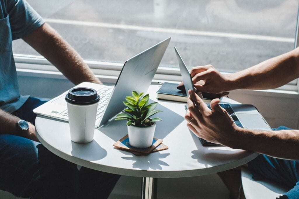 discussion with a client