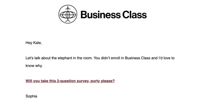 new client welcome email