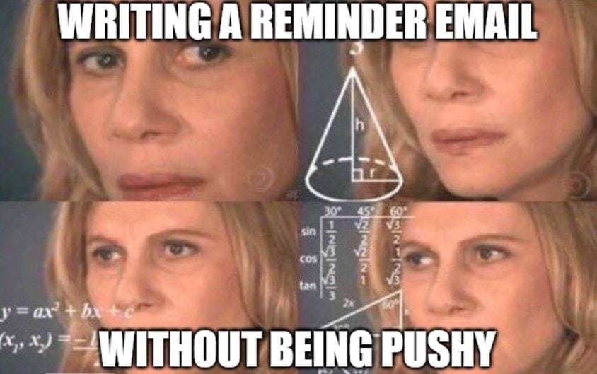 how to write reminder email