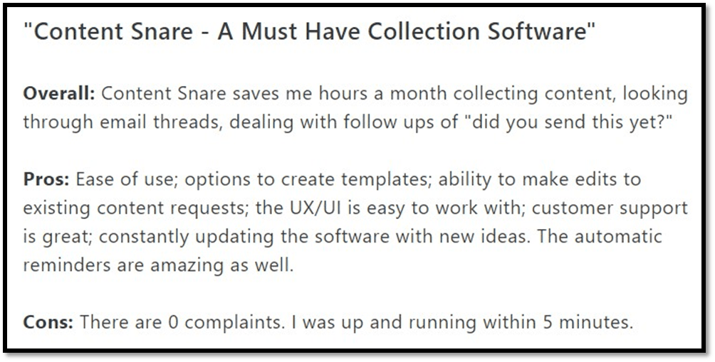 typeform alternatives - content snare Content Snare the best Typeform alternative