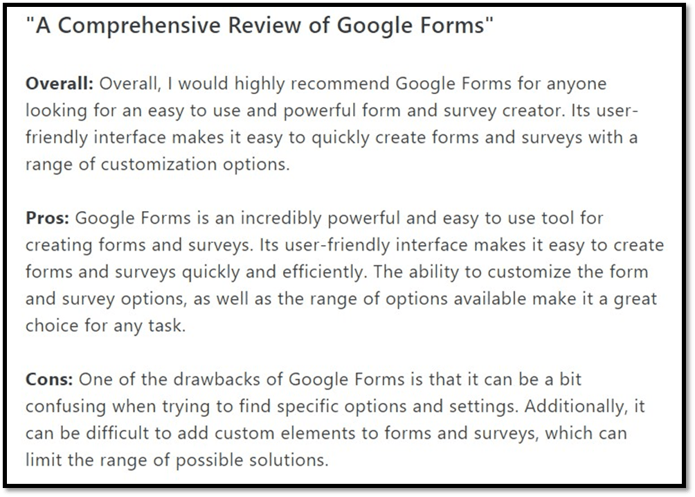 typeform alternatives - google forms