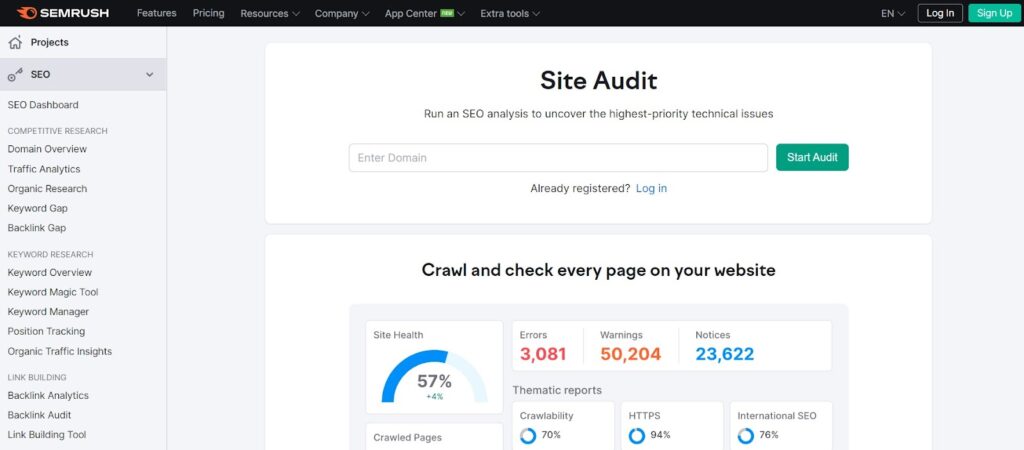 website audit tool