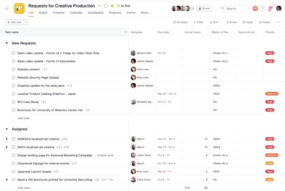 asana client portal