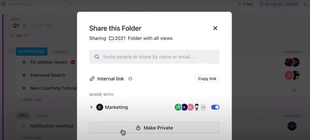 clickup client portal