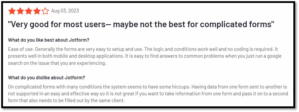 Jotform alternatives