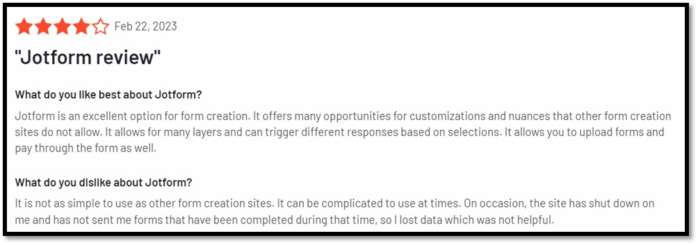 Jotform alternatives