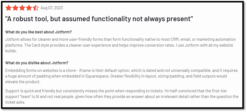Jotform alternatives
