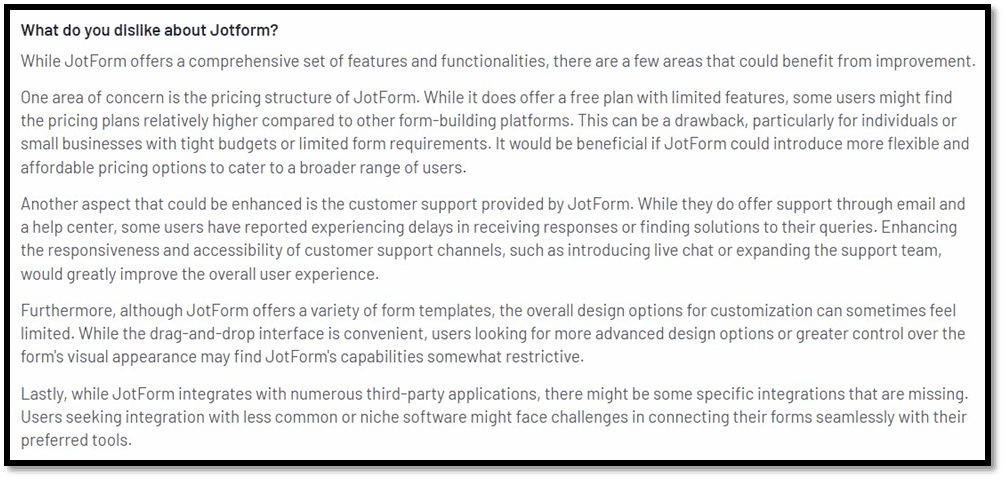 Jotform alternatives