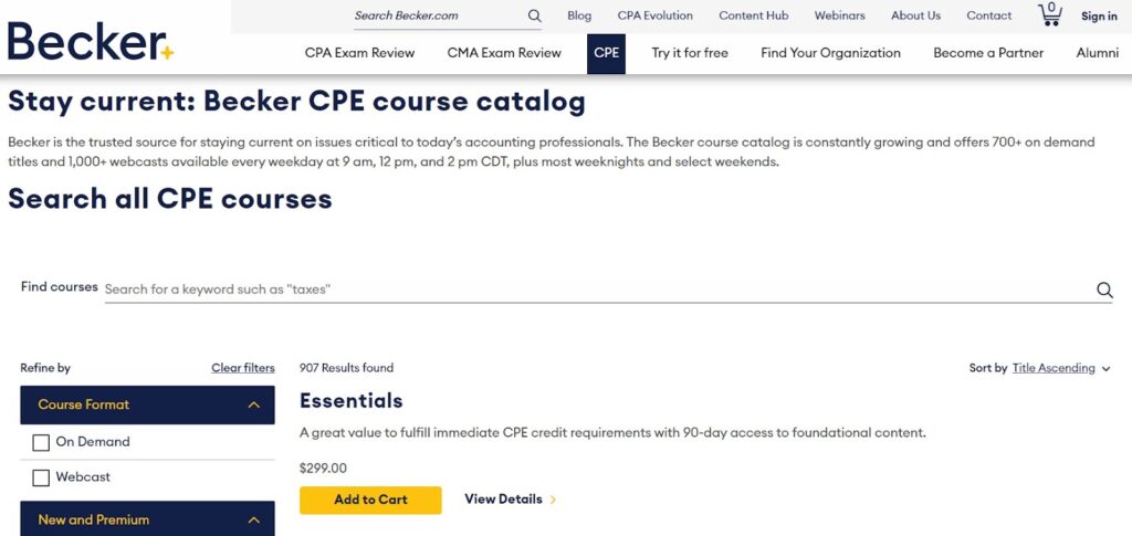 Earn CPE with Becker