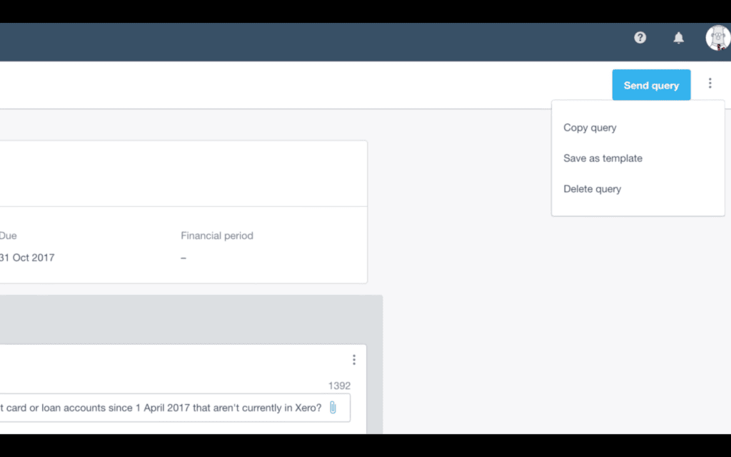 Xero Ask copy or save query