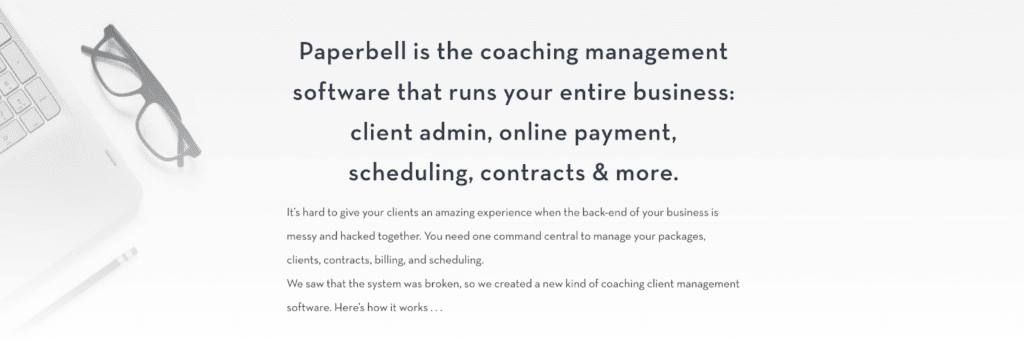 Paperbell coaching software Paperbell coaching software