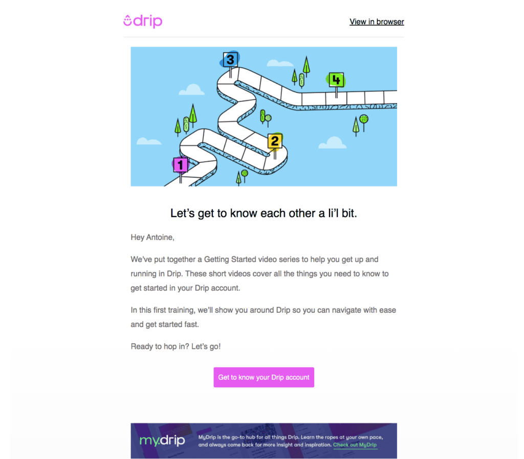Drip campaign email example Drip campaign email example