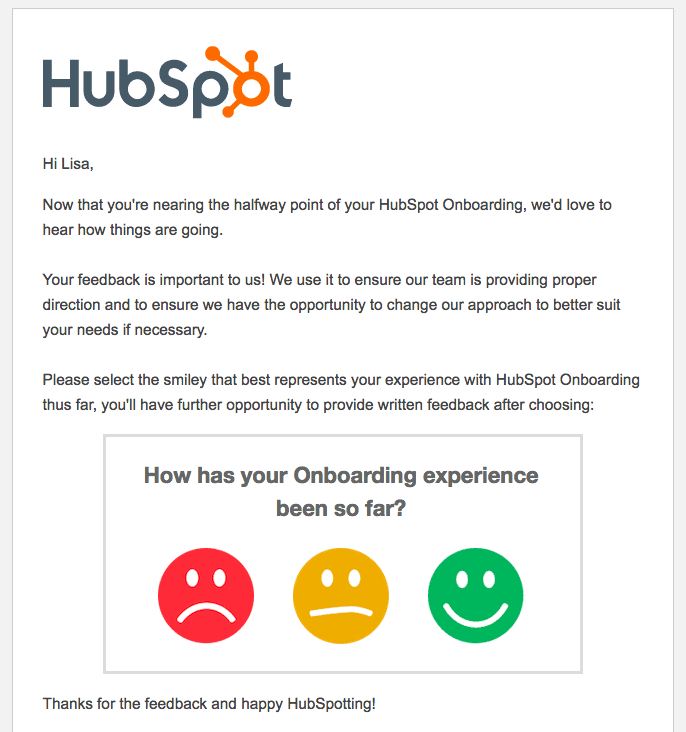 Hubspot customer onboarding feedback Hubspot customer onboarding feedback