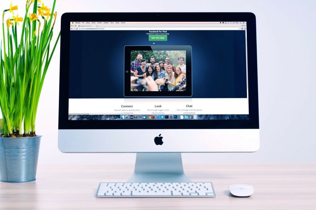 Website design on an iMac Web design brief