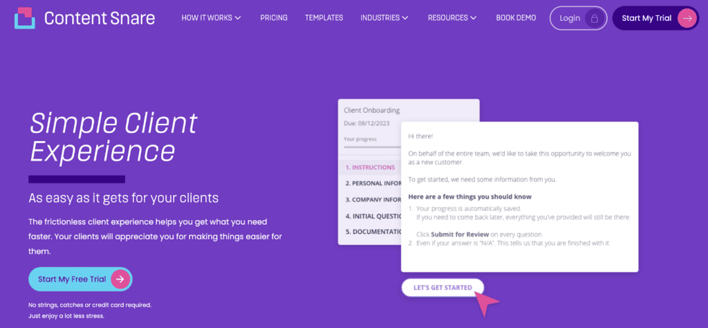 Content Snare for clients