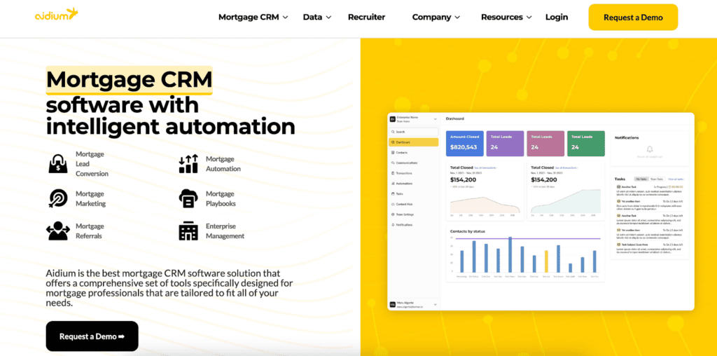 Aidium mortgage crm