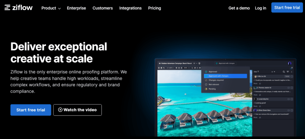 ziflow ziflow Client collaboration portal