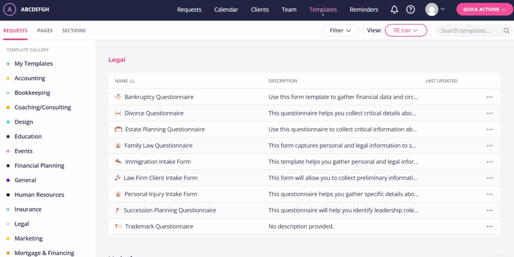 client intake law firm software - Content Snare