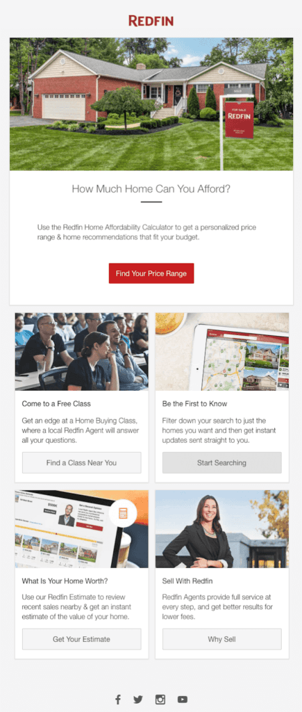 Real estate email newsletter