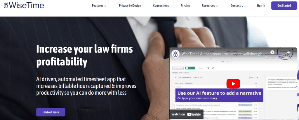 WiseTime WiseTime time tracking software