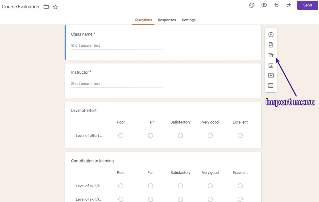 Google Forms dashboard Google Forms dashboard