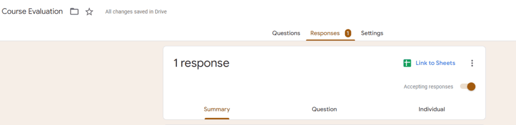 Google Forms analytics Google Forms analytics