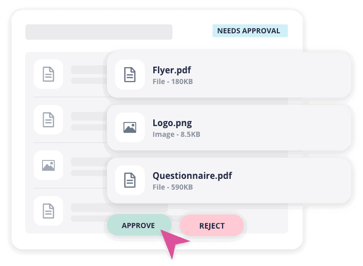 Content Snare approve and reject feature