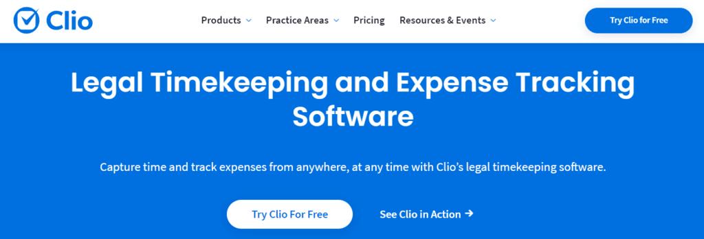 Clio Clio legal timekeeping software