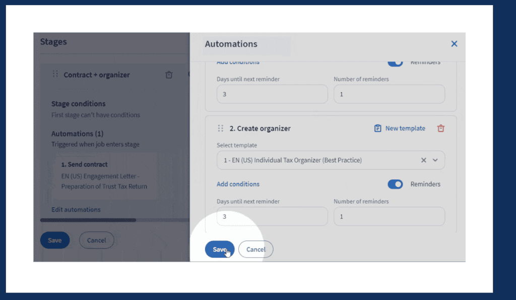 TaxDome set automation