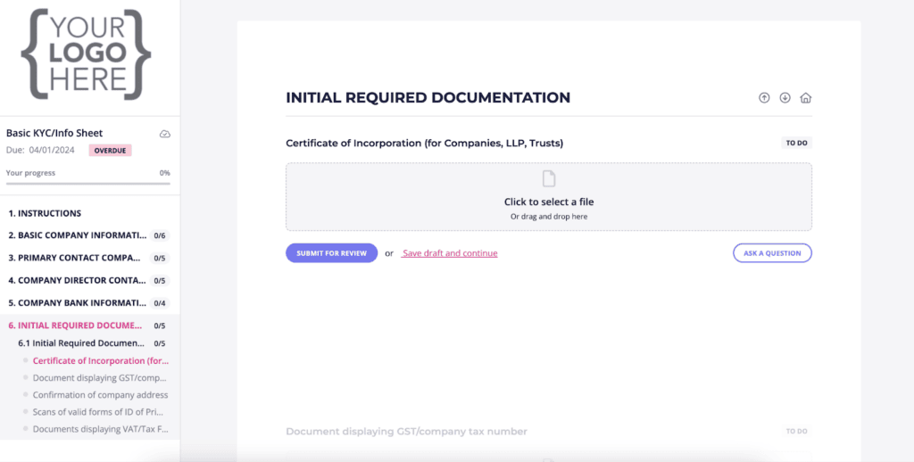 Content Snare finance template
