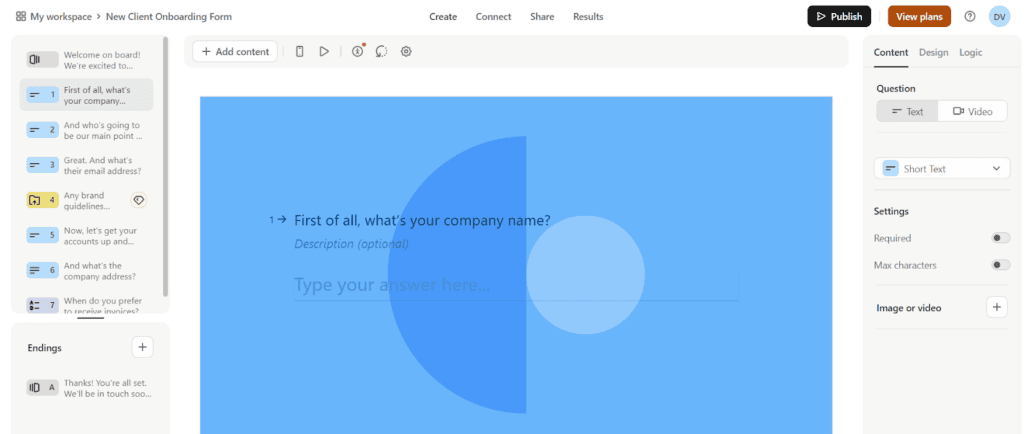 Typeform Typeform online forms