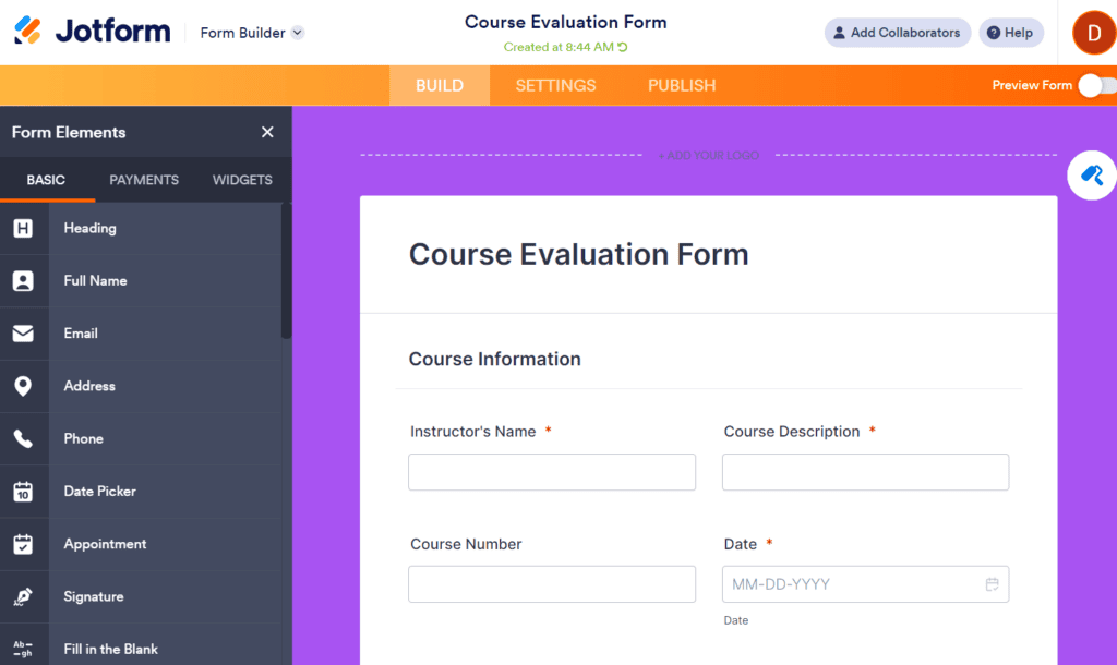 create forms with Jotform create forms with Jotform