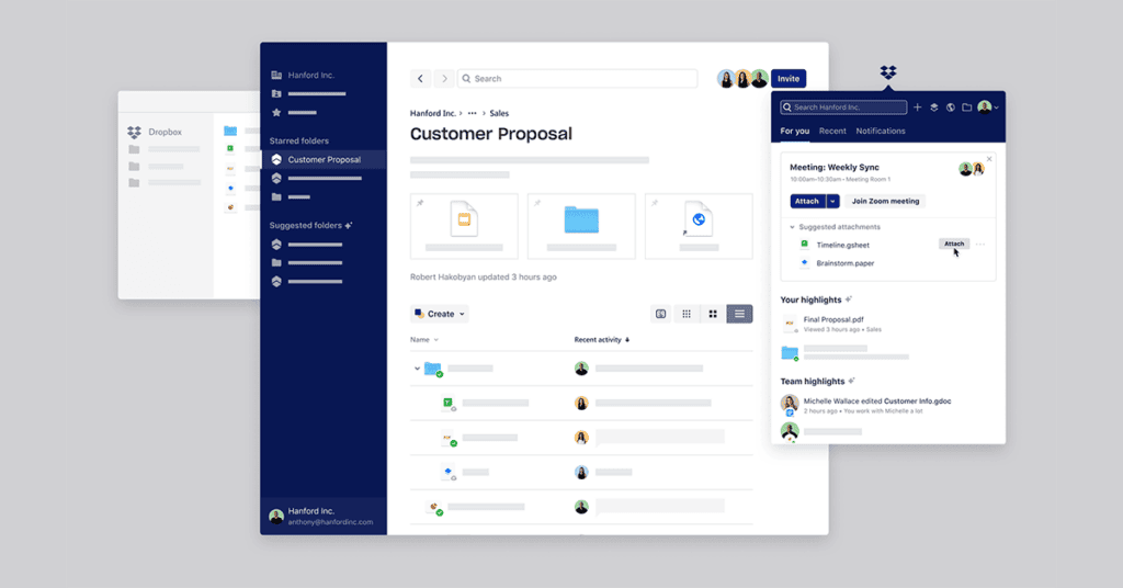Dropbox cloud storage service