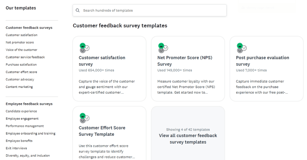 survey monkey templates survey monkey templates