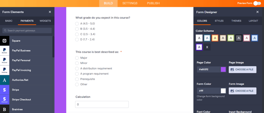 Jotform Jotform customization and conditional logic