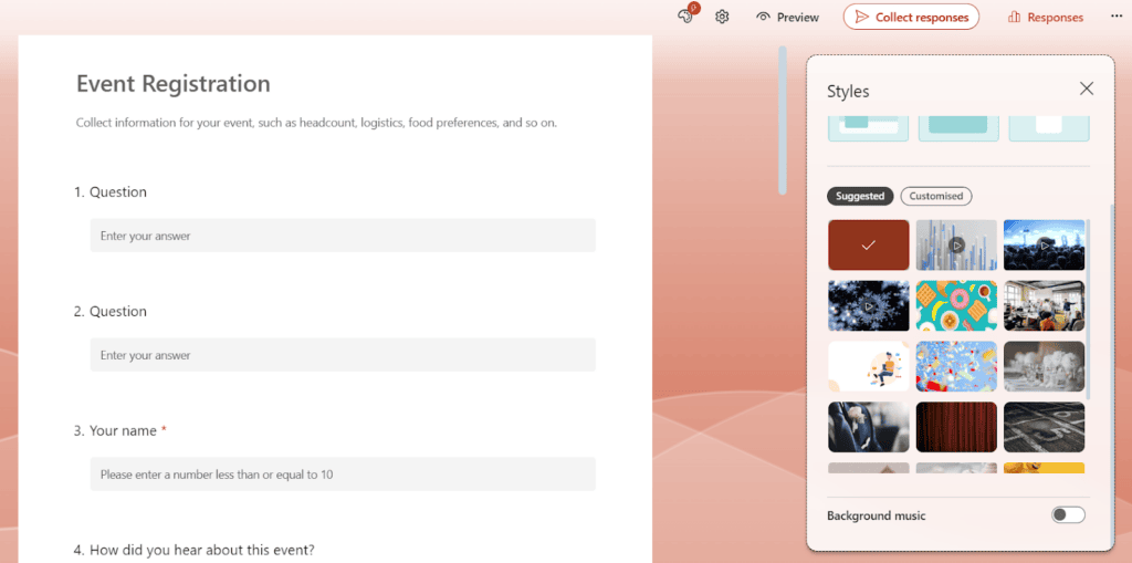 microsoft forms customization features microsoft forms customization features