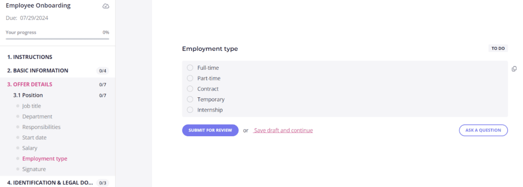 onboarding checklist