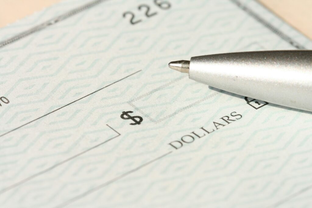 Payroll cheque