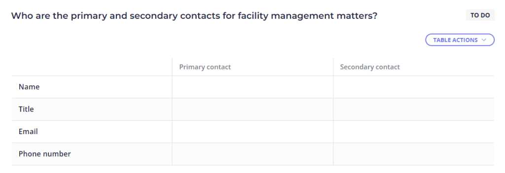 facility management survey facility management survey